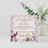 Invitations de douches nuptiales (thème beauté et  (Debout devant)