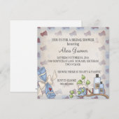 Invitations de douches nuptiales (thème beauté et  (Devant / Derrière)