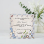 Invitations de douches nuptiales (thème beauté et  (Debout devant)