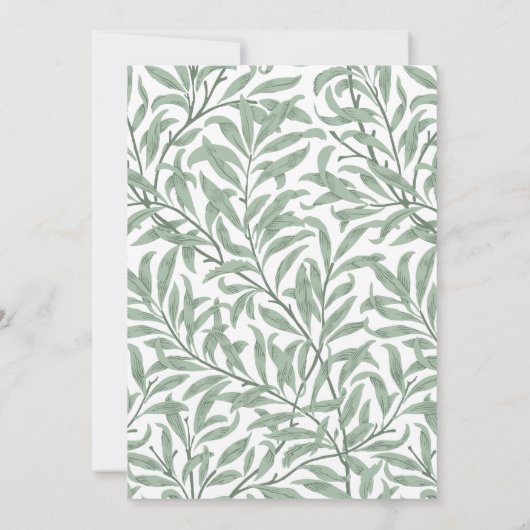 Invitations de douches nuptiales vertes (Dos)