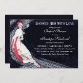 Invitations de douches nuptiales Vintages (Devant / Derrière)