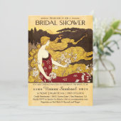 Invitations de douches nuptiales Vintages (Debout devant)