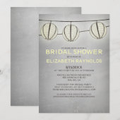 Invitations de douches nuptiales Vintages (Devant / Derrière)