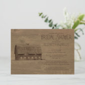 Invitations de douches nuptiales Vintages (Debout devant)