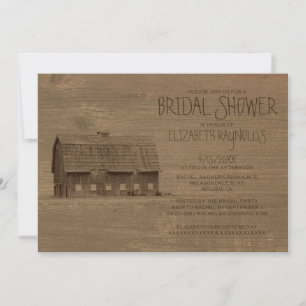 Invitations de douches nuptiales Vintages