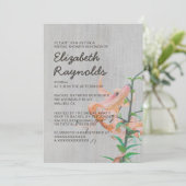Invitations de douches nuptiales Vintages Tiger Li (Debout devant)