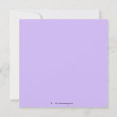 Invitations de douches nuptiales violettes (Dos)