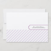 Invitations de douches nuptiales violettes (Dos)
