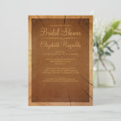 Invitations de douches nuptiales Western Tree Ring (Debout devant)