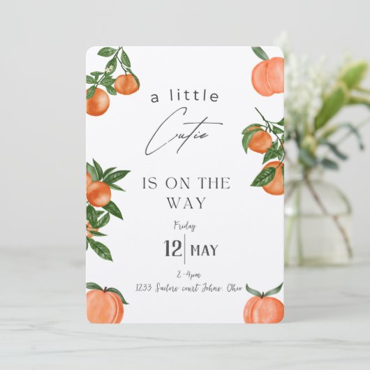 Invitations de douches pour bébé (Debout devant)