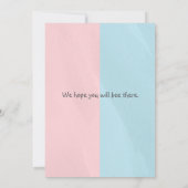 Invitations de douches pour bébé d'abeilles, Bee G (Dos)