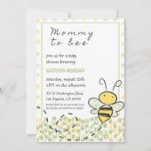 Invitations de douches pour bébé d'abeilles Rustiq (Devant)
