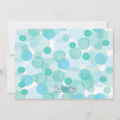 Invitations de douches pour bébé éléphant (aquarel (Dos)