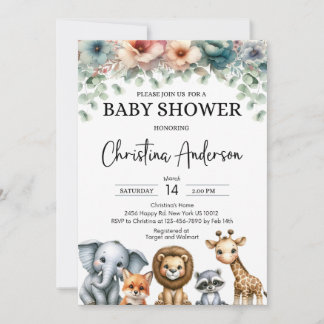 Invitations de douches pour bébé mignonnes et créa