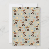 Invitations de douches pour bébé Moose et Mobile (Dos)