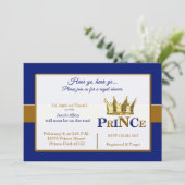 Invitations de douches pour bébé Royal Prince (Debout devant)