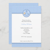 Invitations de douches pour bébés (Devant / Derrière)