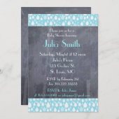 Invitations de douches pour bébés (Devant / Derrière)