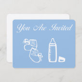 Invitations de douches pour bébés (Devant / Derrière)