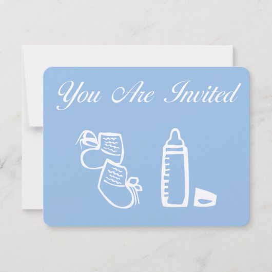 Invitations de douches pour bébés (Devant)