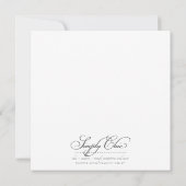 Invitations de douches pour bébés (Dos)