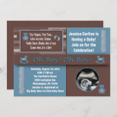 Invitations de douches pour bébés (Devant / Derrière)