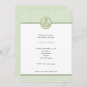 Invitations de douches pour bébés (Devant / Derrière)