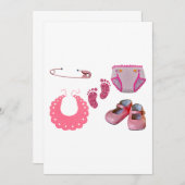 Invitations de douches pour bébés ! (Devant / Derrière)