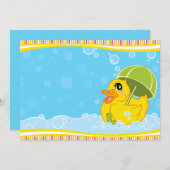 Invitations de douches pour bébés (Devant / Derrière)