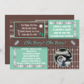 Invitations de douches pour bébés (Devant / Derrière)