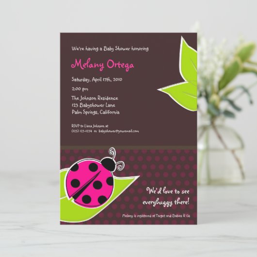 Invitations de douches pour bébés à bacilles à ray (Debout devant)