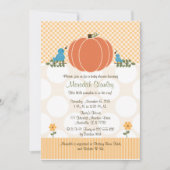 Invitations de douches pour bébés à l'automne (Devant)