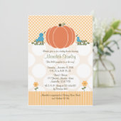 Invitations de douches pour bébés à l'automne (Debout devant)