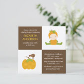 Invitations de douches pour bébés à l'automne (Debout devant)