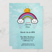 Invitations de douches pour bébés au soleil souria (Devant / Derrière)