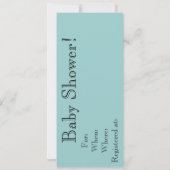 Invitations de douches pour bébés au sommeil Vinta (Dos)