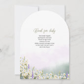 Invitations de douches pour bébés avec une adorabl (Dos)