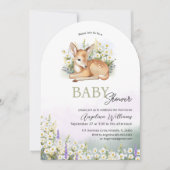 Invitations de douches pour bébés avec une adorabl (Devant)