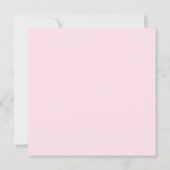 Invitations de douches pour bébés Chouette rose (Dos)