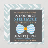 invitations de douches pour bébés cravates de Bow (Devant / Derrière)