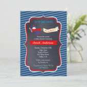 Invitations de douches pour bébés dans l'avion (Debout devant)