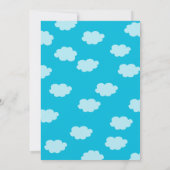 Invitations de douches pour bébés dans l'avion (Dos)