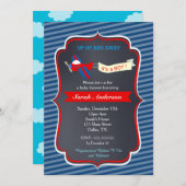 Invitations de douches pour bébés dans l'avion (Devant / Derrière)