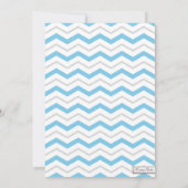 Invitations de douches pour bébés Elephant Blue Gr (Dos)