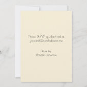 Invitations de douches pour bébés en Girafe (Dos)