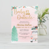 Invitations de douches pour bébés en hiver pour le (Debout devant)