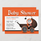 Invitations de douches pour bébés Halloween (Devant / Derrière)