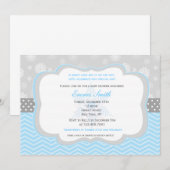 Invitations de douches pour bébés hiver de Snowfla (Devant / Derrière)