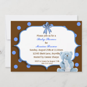 Invitations de douches pour bébés personnalisées