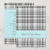 Invitations de douches pour bébés personnalisées e (Devant / Derrière)